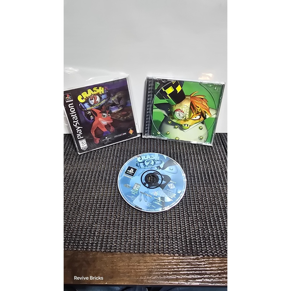 Crash Bandicoot 2 Cortex Strikes Back Sony PlayStation 1 PS1 Black Label Tested